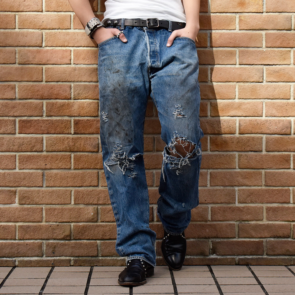 ダメージ！グランジ！Levi's 501 デニムパンツ 231207H
