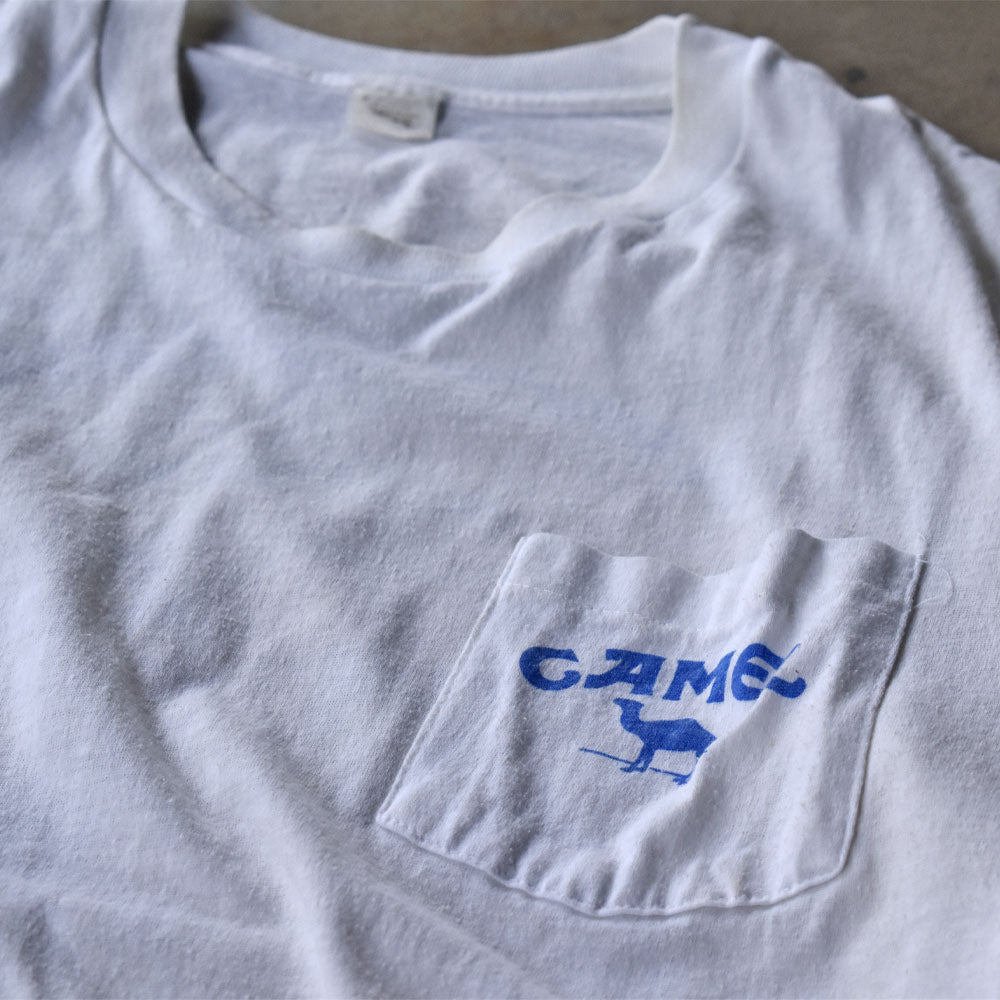 90’s CAMEL "A PACK OF CAMELS" ポケットTシャツ USA製 240321