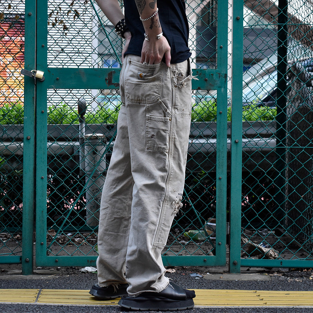 Y2K ダメージ！ Carhartt ダブルニー ダック ペインターパンツ USA製 240904H
