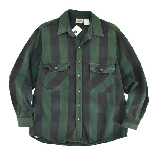 90's FIVE BROTHER ブロックチェック ヘビーネルシャツ 260206H