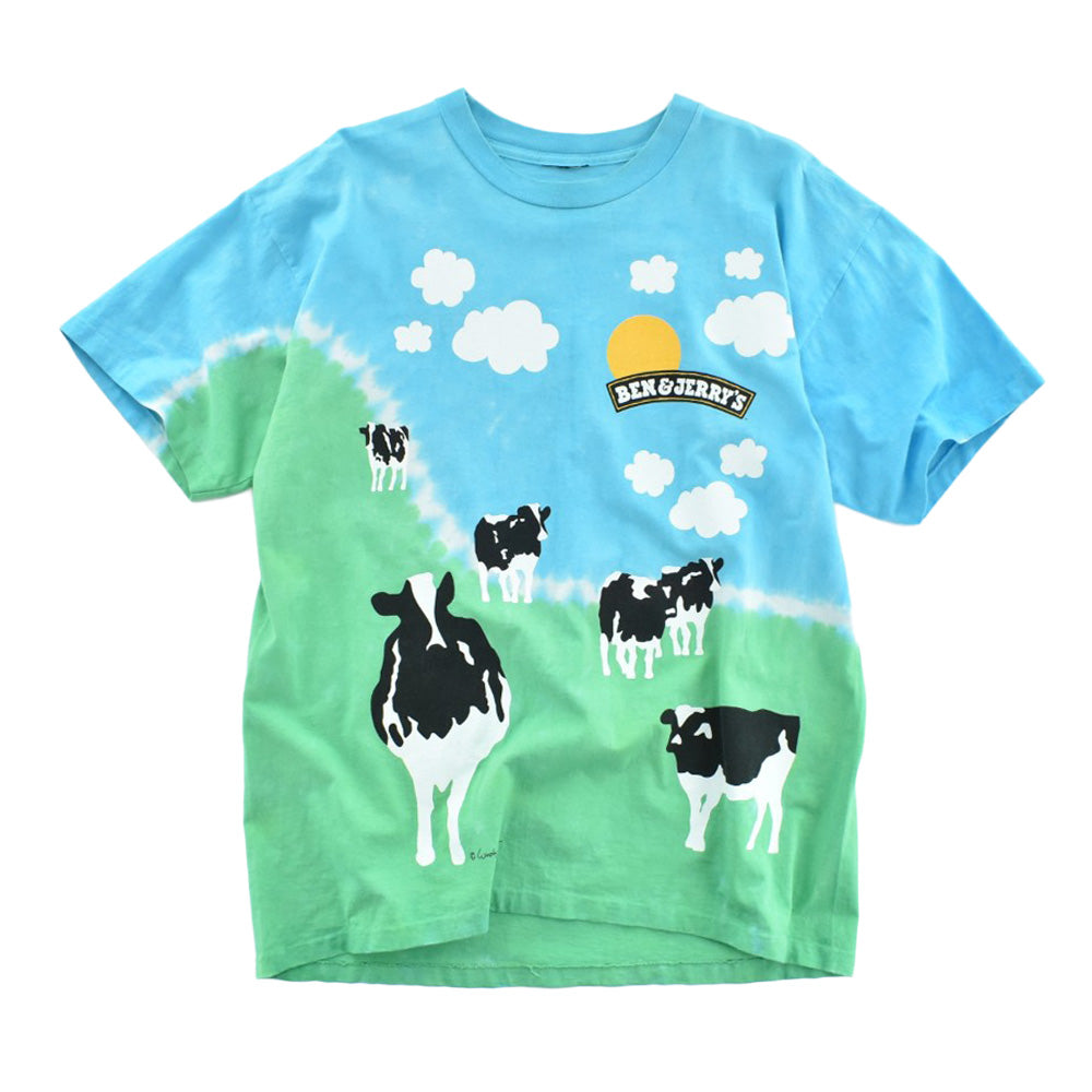 90's Liquid Blue "Ben & Jerry's" アイスクリーム 企業Tシャツ 260724H