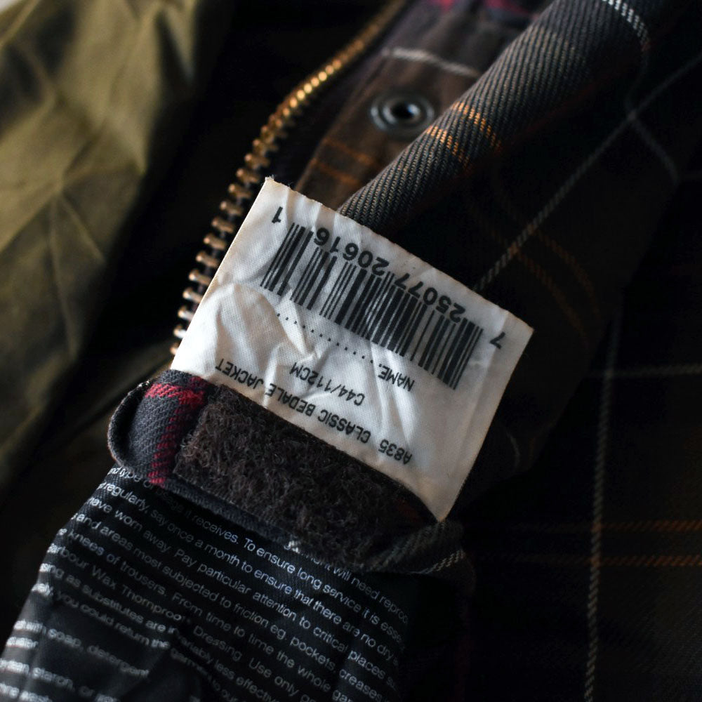 Barbour “CLASSIC BEDALE” オイルドジャケット ライナー付 251111H
