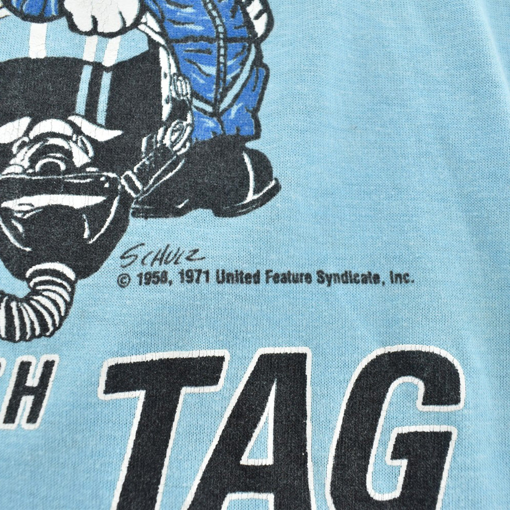 80's PEANUTS Snoopy "TOP DOG" 911th TAG Pittsburgh キャラT 260804H