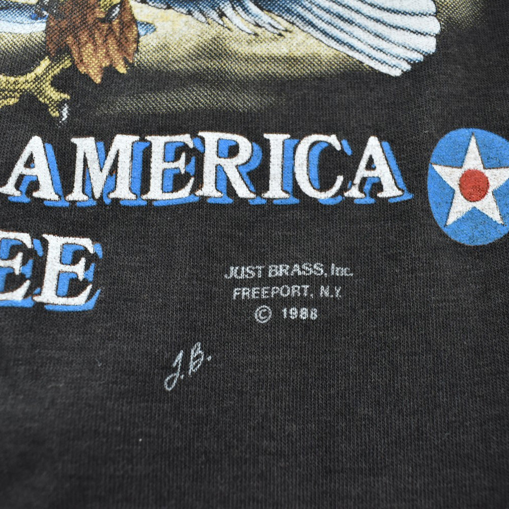 80's 3D EMBLEM "WINGS OVER AMERICA"  ミリタリーTシャツ 260626H