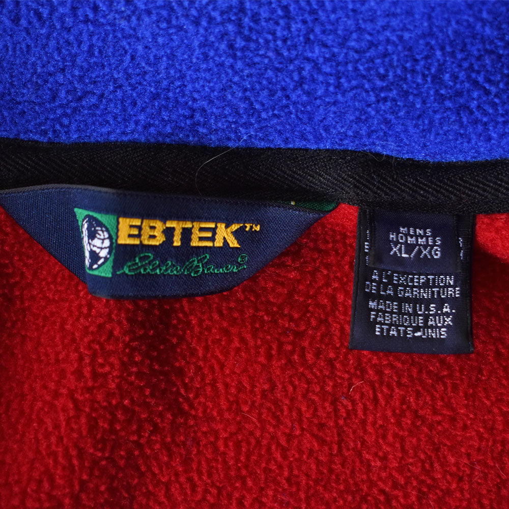 90’s Eddie Bauer EBTEK ハーフジップ フリースプルオーバー USA製 231224