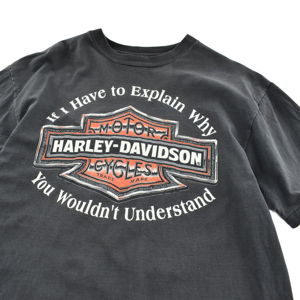 90's HARLEY-DAVIDSON "If I Have to Explain" ハーレーT USA製 260630H