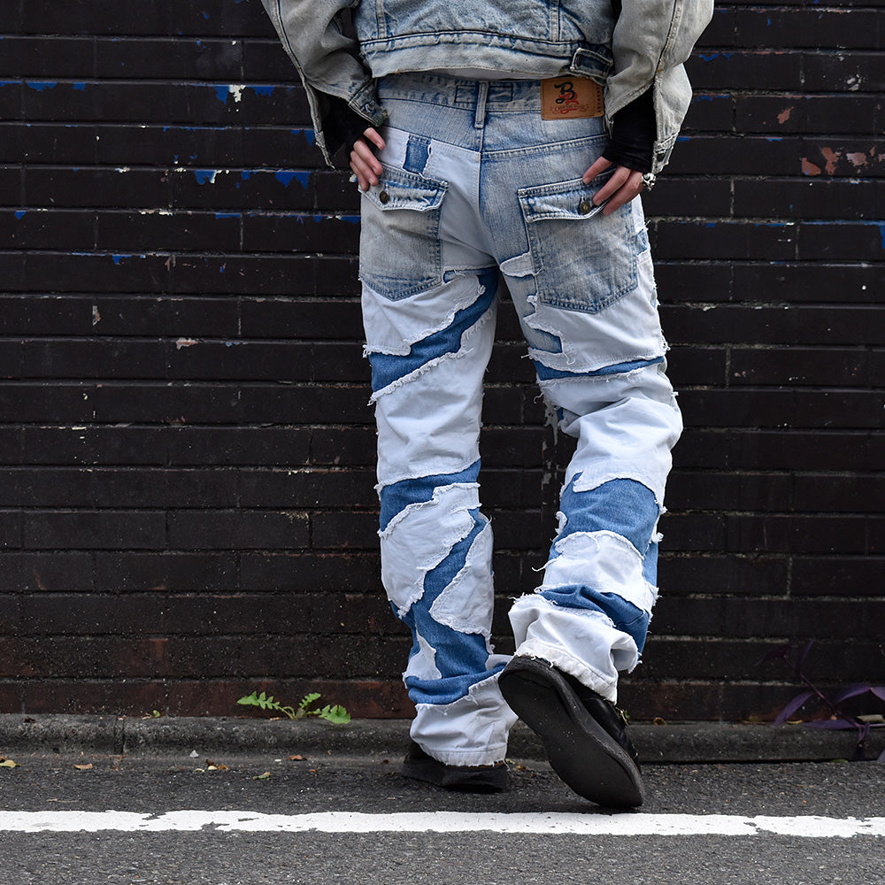 90's Beicebe Jeans “ツギハギ” デニムパンツ 231031H
