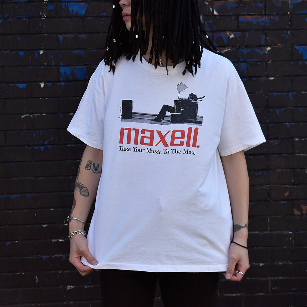 90's “maxell” Tシャツ USA製 231122H
