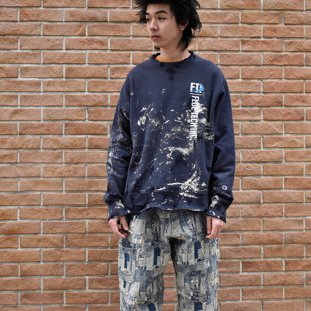 ペンキ！ボロ！ Champion 企業プリント RWスウェット 250304H