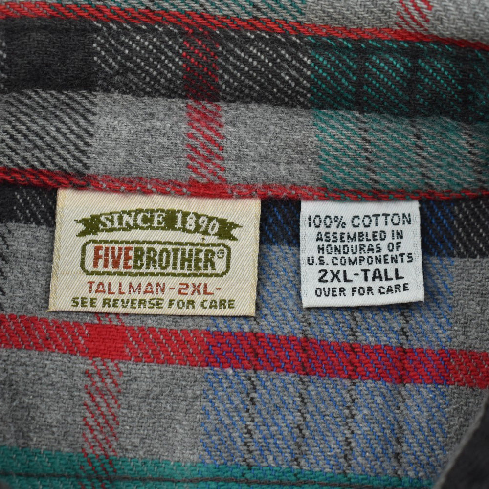 90's FIVE BROTHER ヘビー フランネルシャツ 260210H