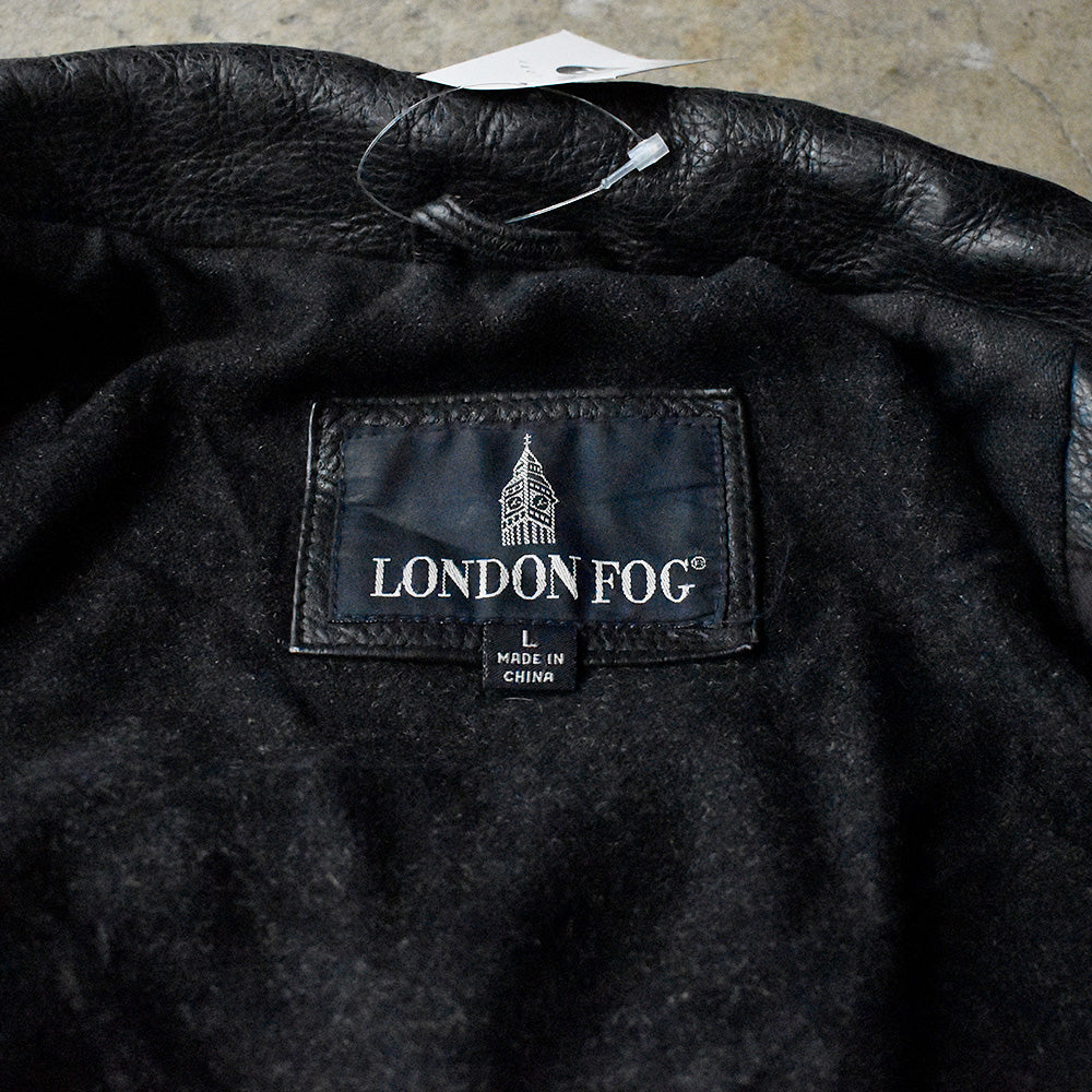 90's LONDON FOG レザーカーコート 240221H