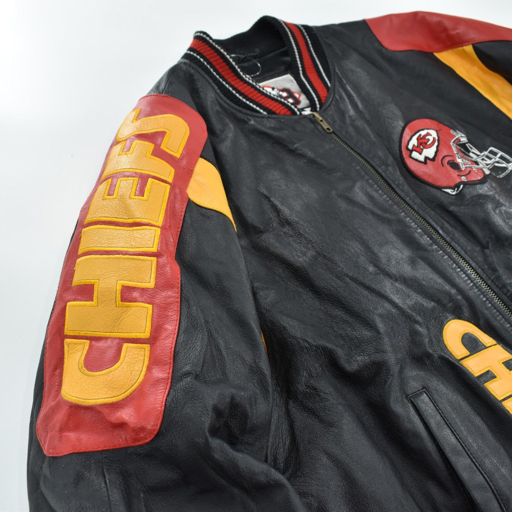 90’s 58 SPORTS NFL "Kansas City Chiefs" レザージャケット 261023H