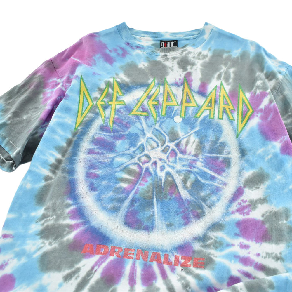 90's Def Leppard "Adrenalize" タイダイ ロックTシャツ USA製 260714H