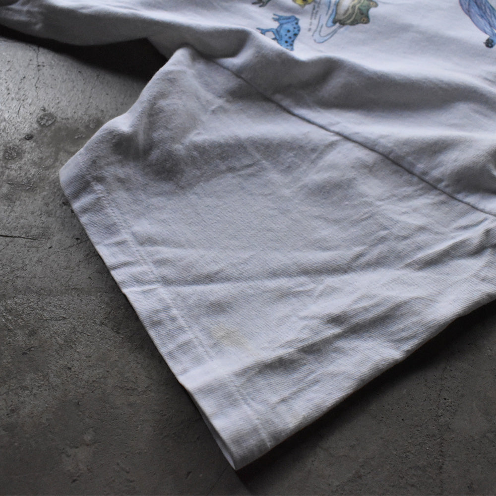90's Hanes “GOING, GOING, GONE.” カエル プリント Tシャツ USA製 240409