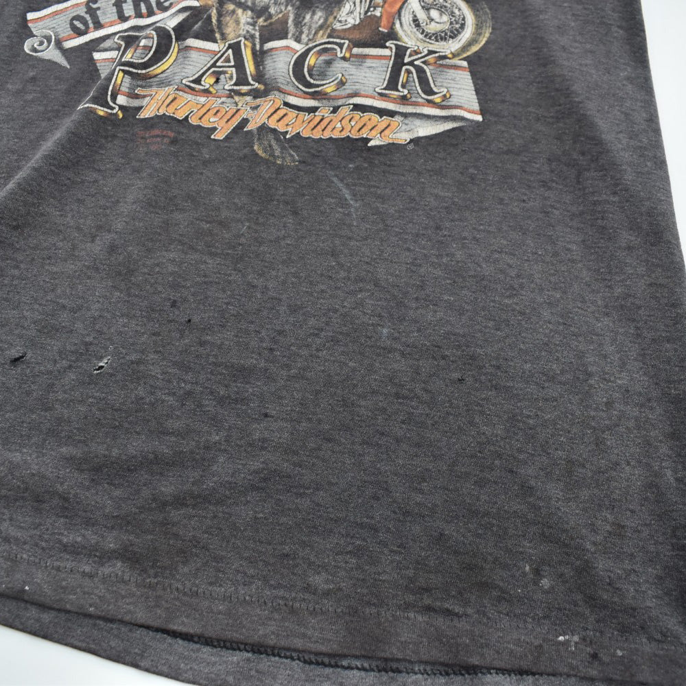 90's Harley-Davidson/3D EMBLEM "Leader of the Pack" ハーレーT 260703H
