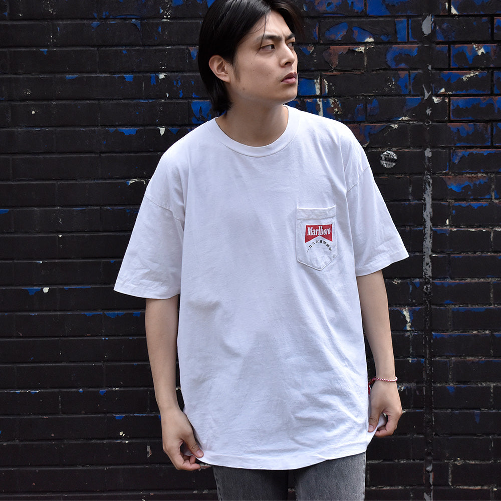 90's Marlboro “一九九五農曆新年” ポケットTシャツ USA製 240510H