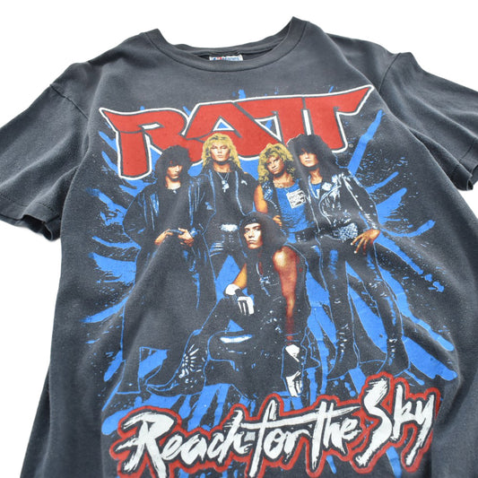 80's RATT "Reach for the Sky / City to City World Tour 1989" グラムメタル ロックTシャツ 260710H