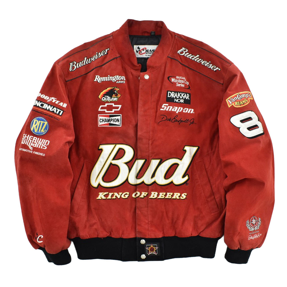 Y2K CHASE by JH Design "Budweiser #8" スウェード レーシングジャケット 260922H
