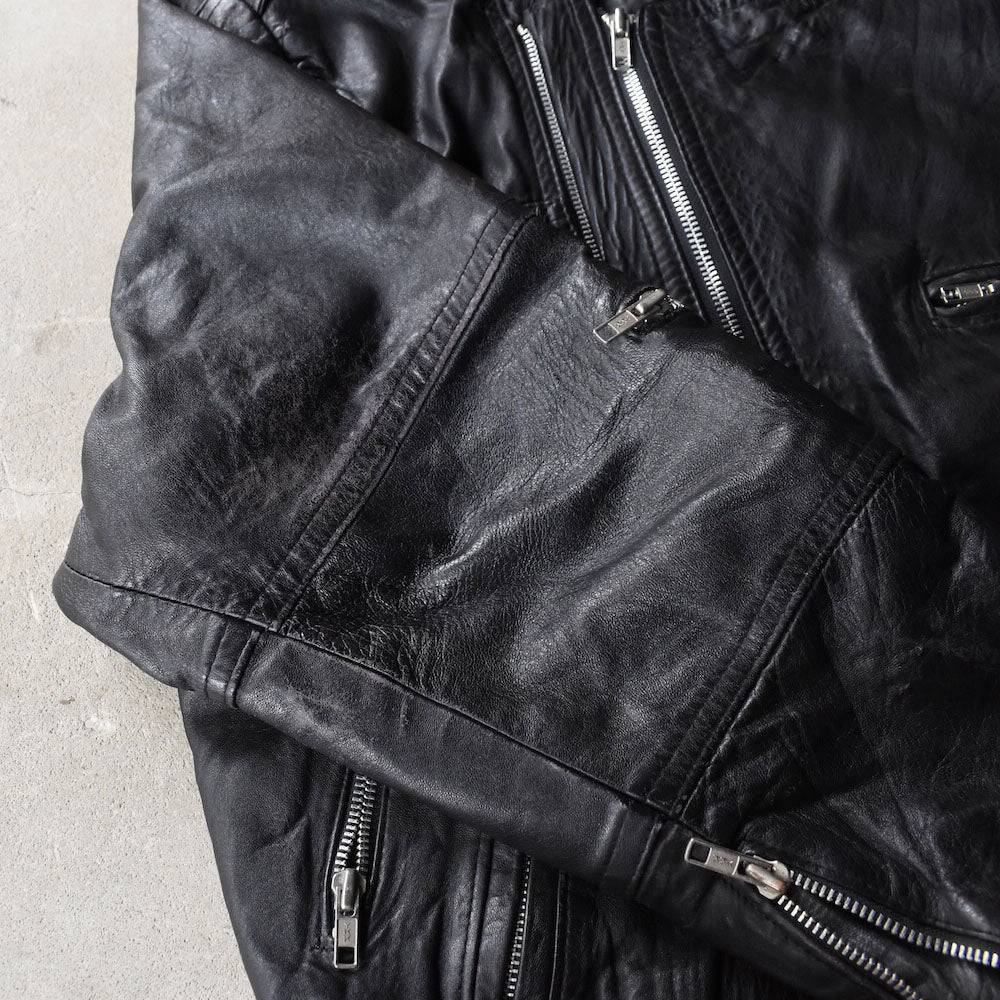 80’s Jordano ダブルジップ レザージャケット 251104H