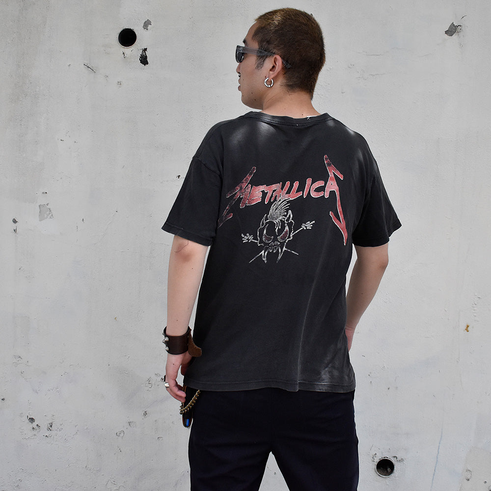 90's Metallica“ファイヤースカル“ ロック Tシャツ Euro製 250720H