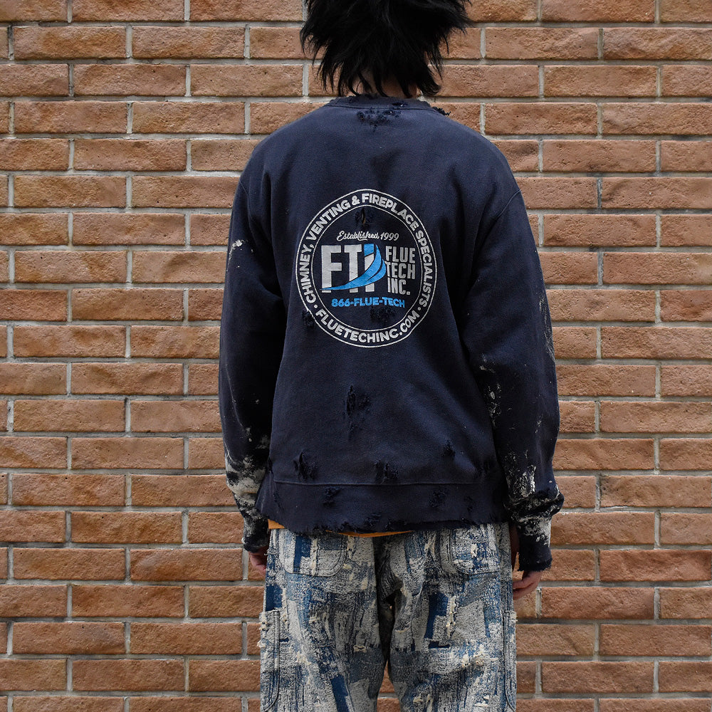 ペンキ！ボロ！ Champion 企業プリント RWスウェット 250304H