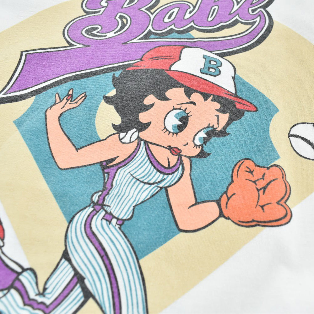 90's Betty Boop "The Babe" ベースボール キャラT USA製 260821H