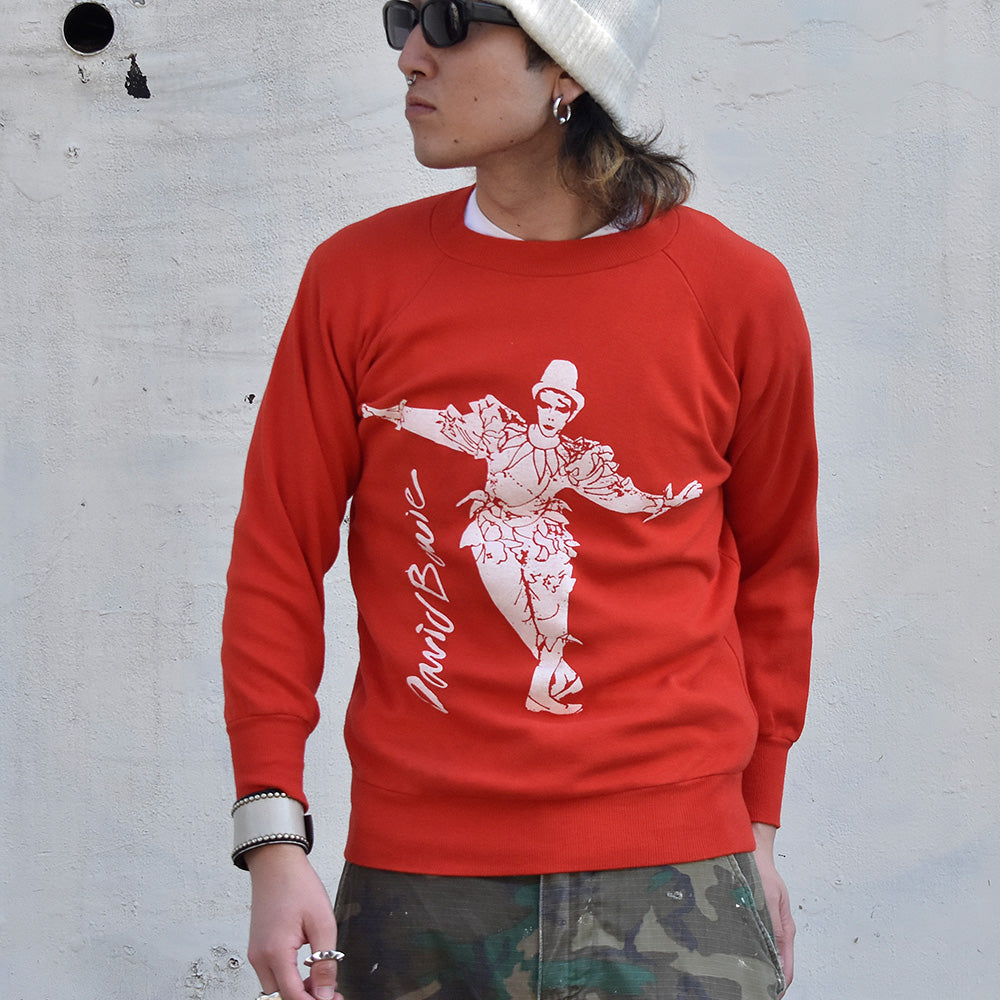 80's “David Bowie” スウェット Euro製 “Couleurshirt掲載” 231127HY33