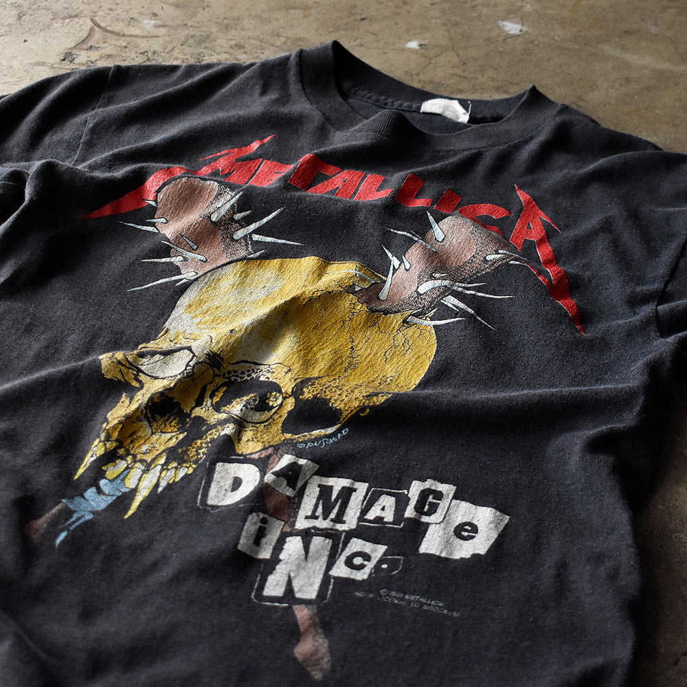 メタリカ×パスヘッド Damage Inc. ツアーTシャツ 1989年 USA製 ヴィンテージ