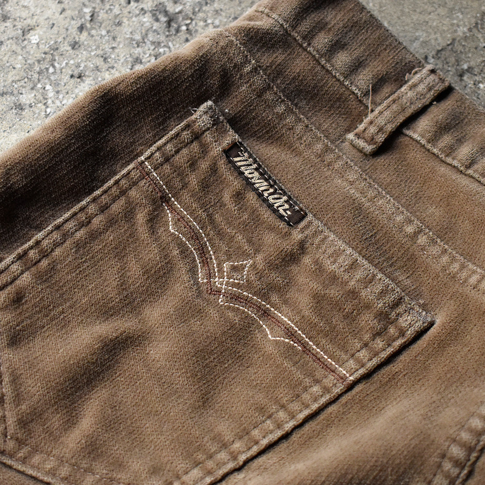 80's Levi's “Movin' On” ベロアフレアパンツ 231227H