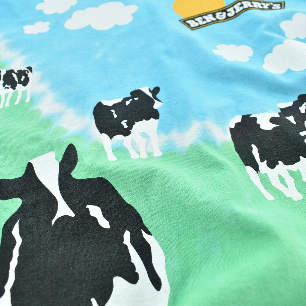 90's Liquid Blue "Ben & Jerry's" アイスクリーム 企業Tシャツ 260724H