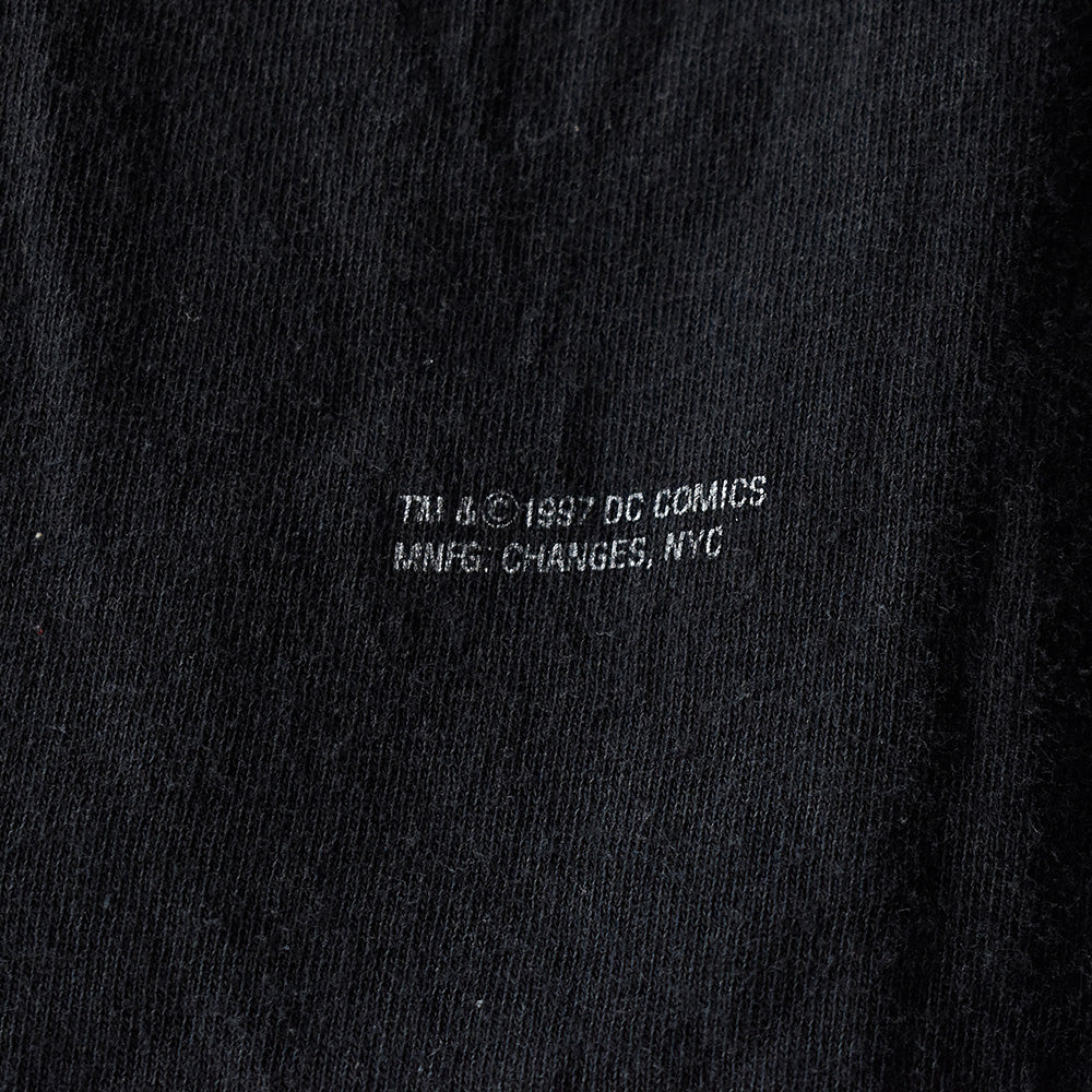 90's Superman ブラック！ ロゴTシャツ 240502H