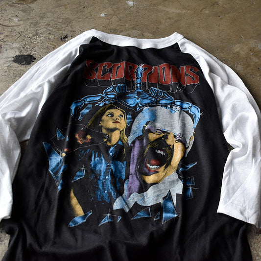 80's Scorpions “World Tour 1984“ ラグランスリーブTシャツ 240907H