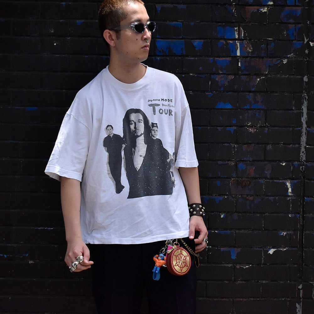 90's Depeche mode “Devotional” Tour ロック Tシャツ 250720H