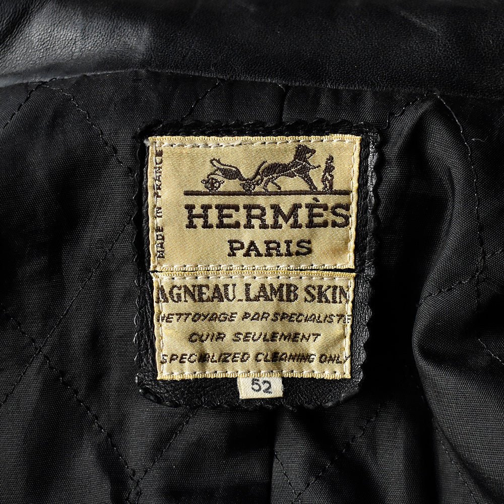 80's ブートレグ HERMES レザージャケット 231120H