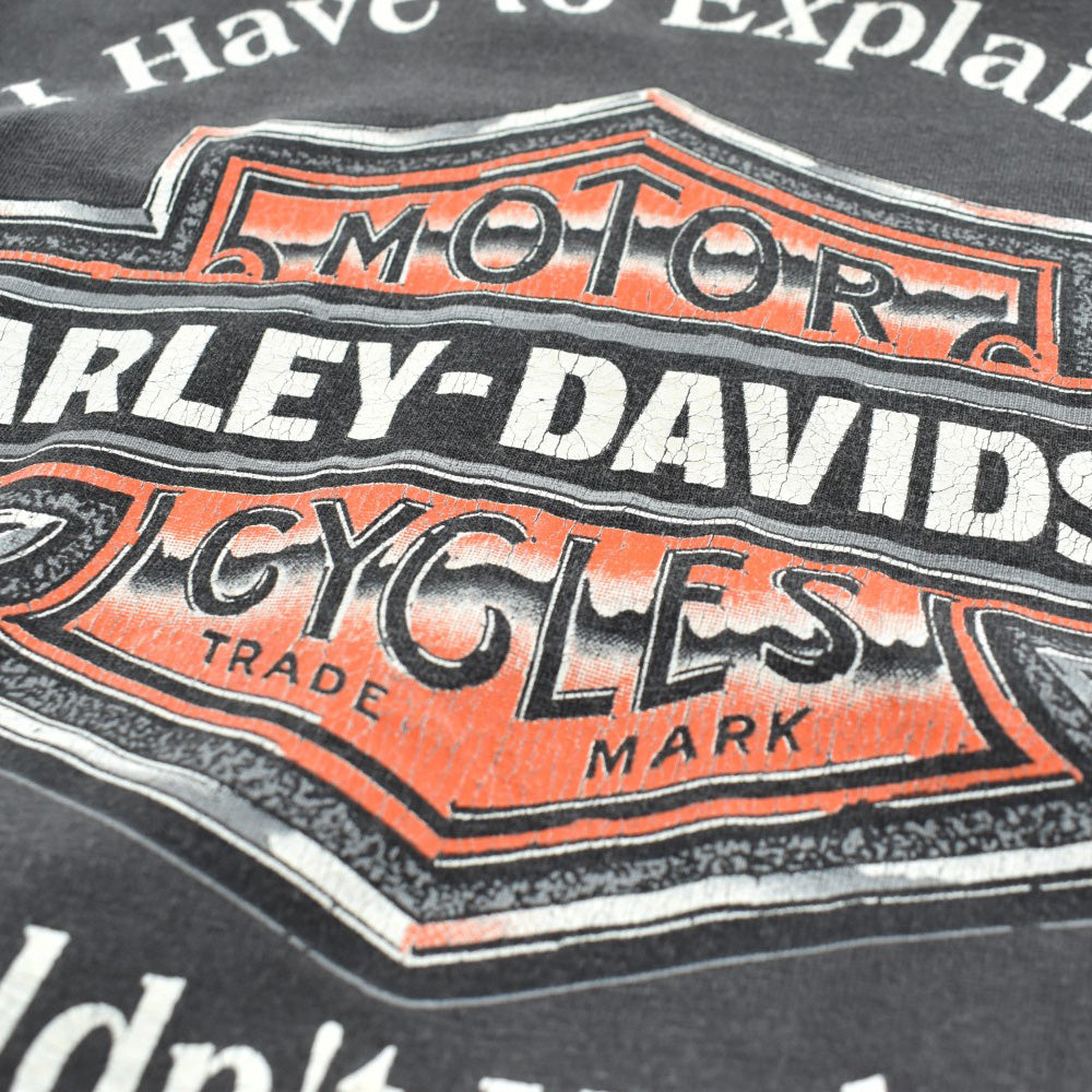 90's HARLEY-DAVIDSON "If I Have to Explain" ハーレーT USA製 260630H