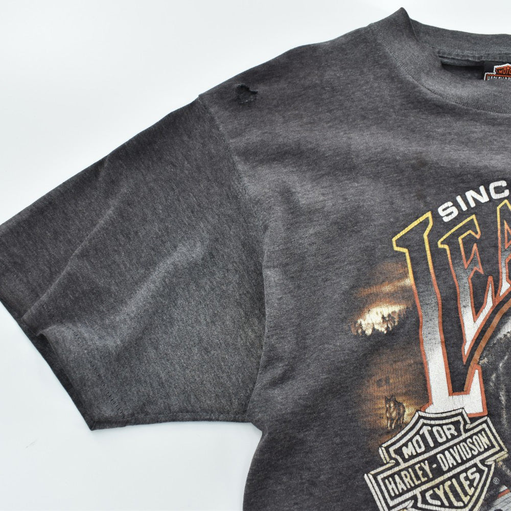 90's Harley-Davidson/3D EMBLEM "Leader of the Pack" ハーレーT 260703H