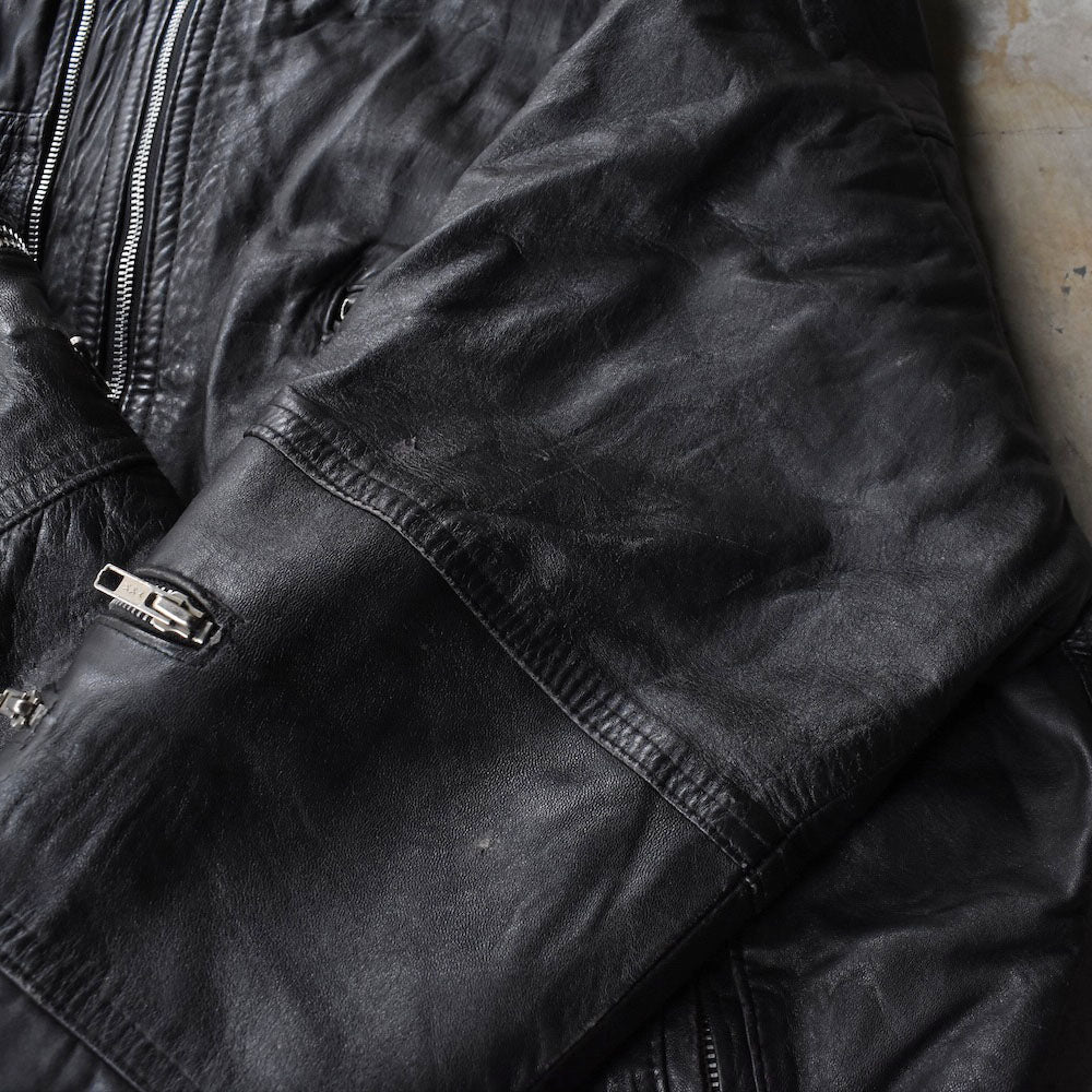 80’s Jordano ダブルジップ レザージャケット 251104H