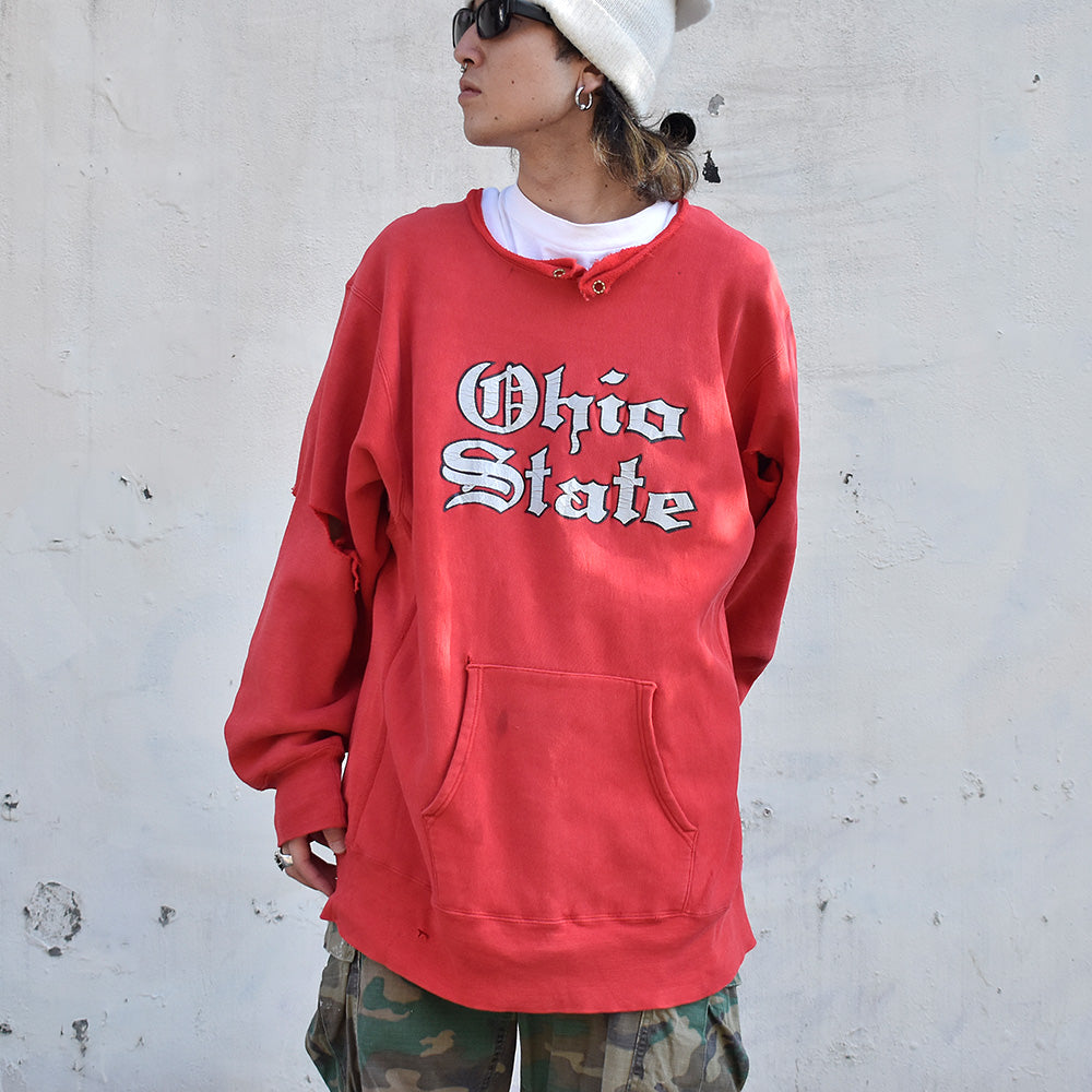 80's Champion Ohio State！ カットオフ RWパーカー XXL size！ USA製 231127H