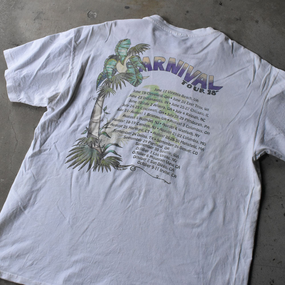 90’s Jimmy Buffett ”CARNIVAL TOUR 1998“ バンドTシャツ 240801