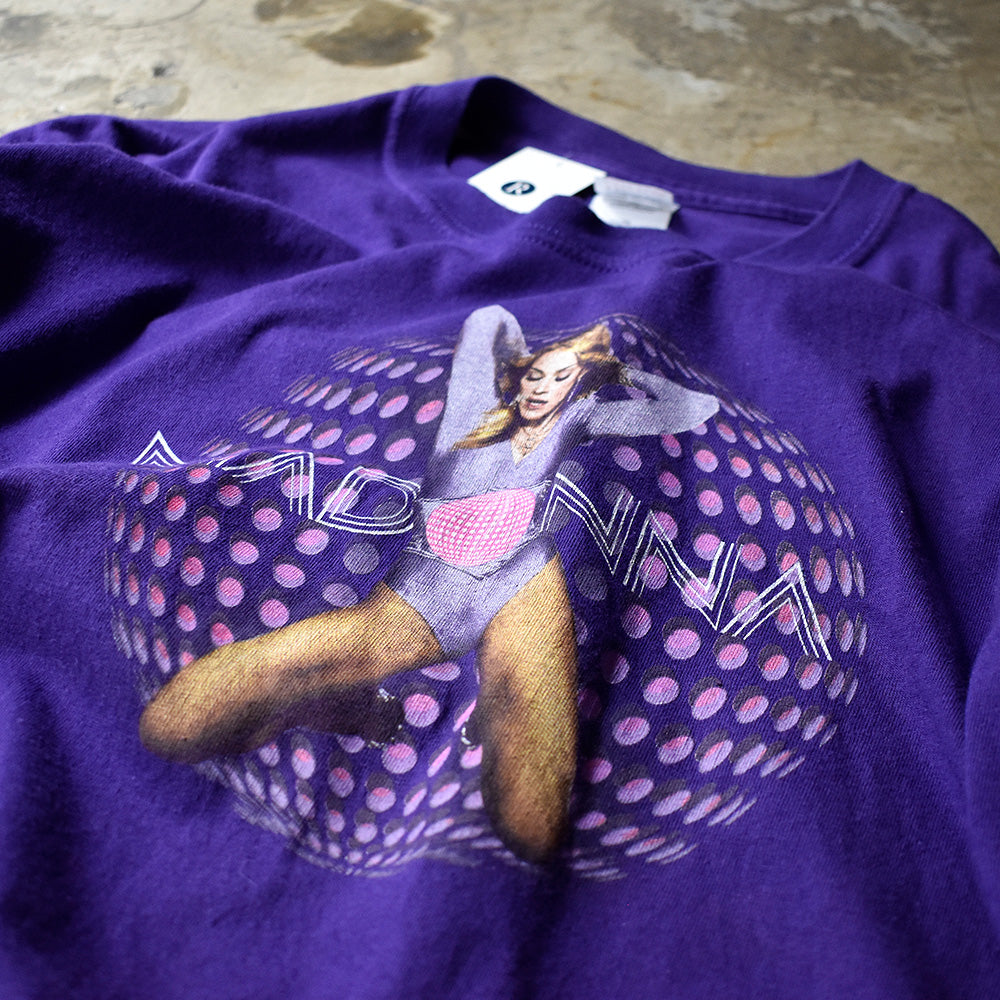 マドンナ Confessions Tour ツアーTシャツ 2006年 パープル ギルダン 古着