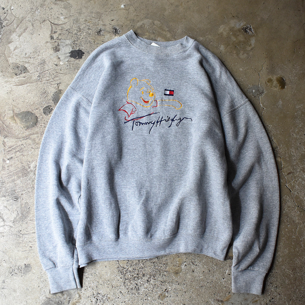 Y2K ブートレグ “プーさん×Tommy Hilfiger“ 刺繍スウェット 250625H