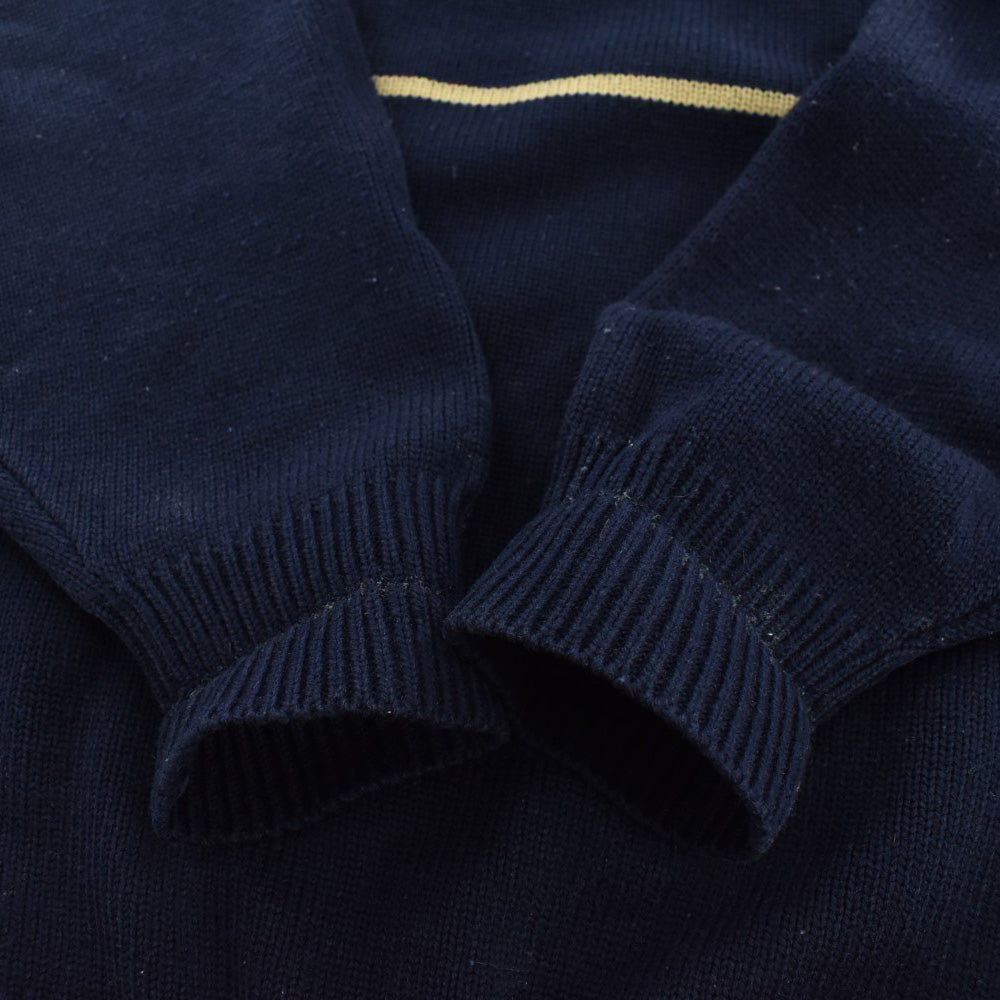 80’s~ benetton ロゴ刺繍 ニット セーター 261016H