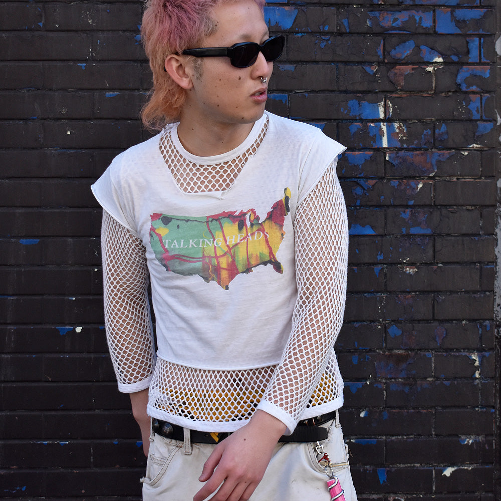 80's Talking Heads カットオフTシャツ “Couleurshirt掲載” 240104H