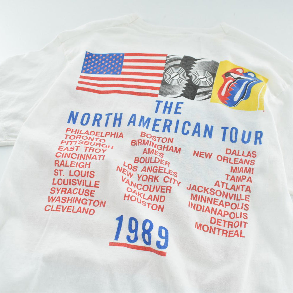 80's THE ROLLING STONES "STEEL WHEELS" NORTH AMERICAN TOUR ロックTシャツ 260421H