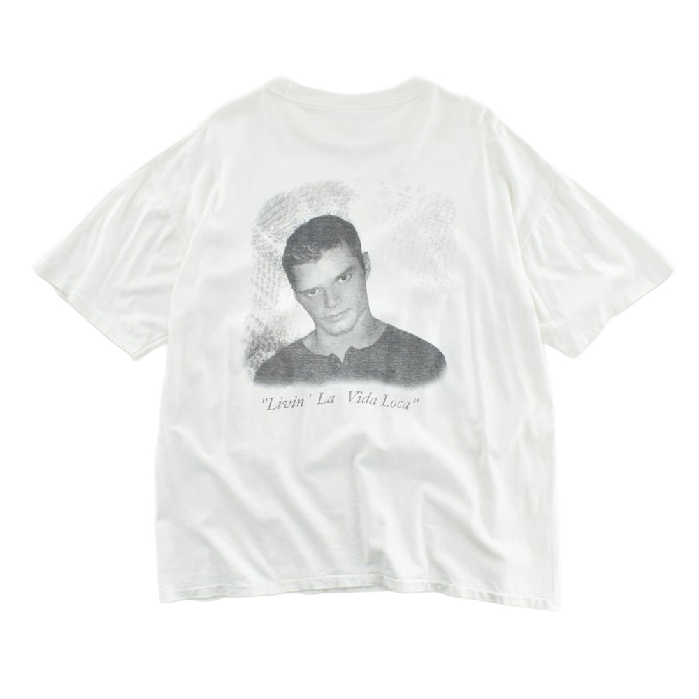 90's Ricky Martin "Livin' La Vida Loca" ラテンポップ フォトT 260707H