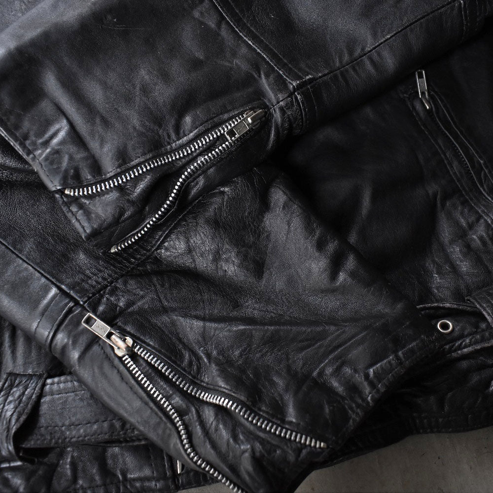 80’s Jordano ダブルジップ レザージャケット 251104H