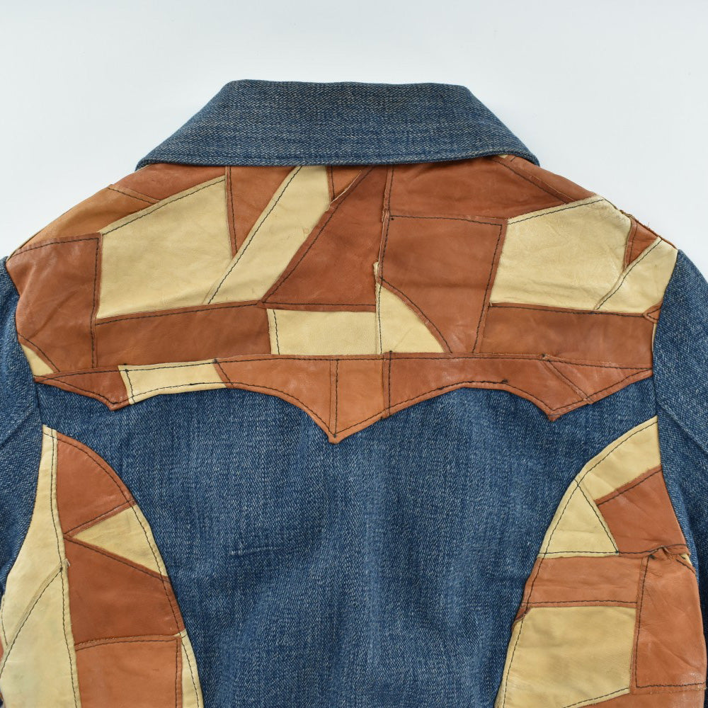 70's Dylan Jeans デニム×レザー ヒッピージャケット 260116H