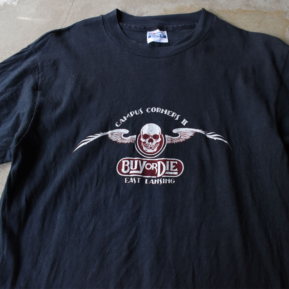 80’s “BUY OR DIE / EAST LANSING” バイク Tシャツ 250923H