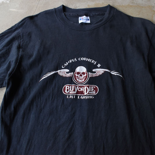 80’s “BUY OR DIE / EAST LANSING” バイク Tシャツ 250923H