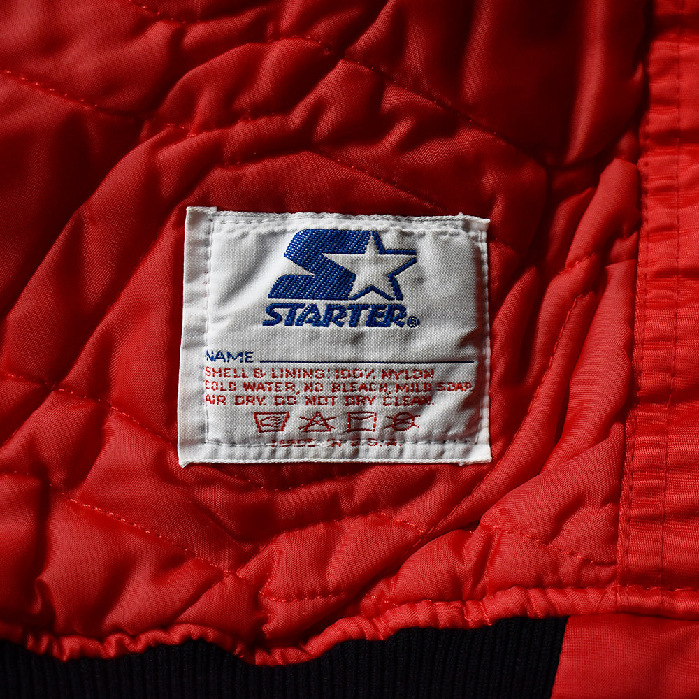 90's STARTER NHL “Chicago Blackhawks" ナイロン アワードジャケット USA製 250130H